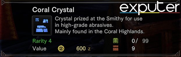 MHW Coral Crystal