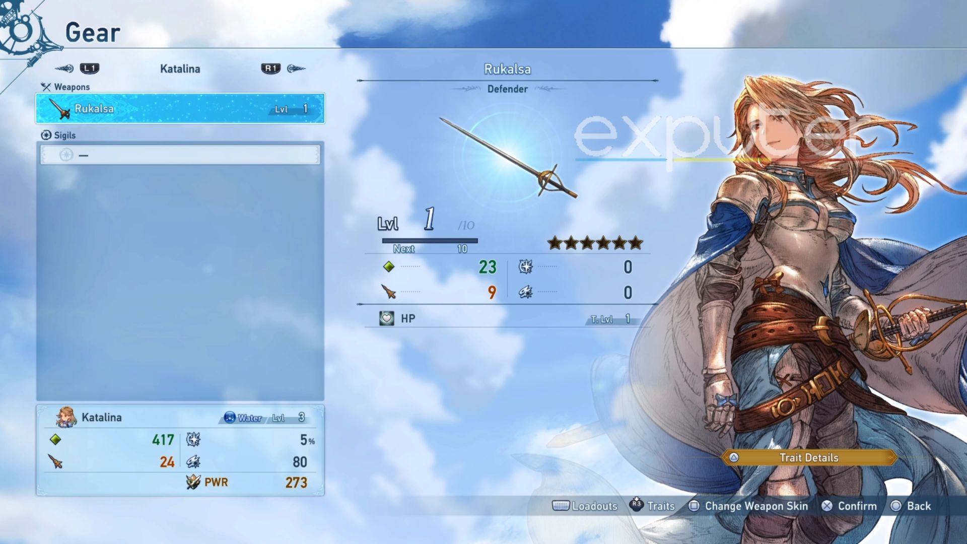Katalina Weapons In GFR