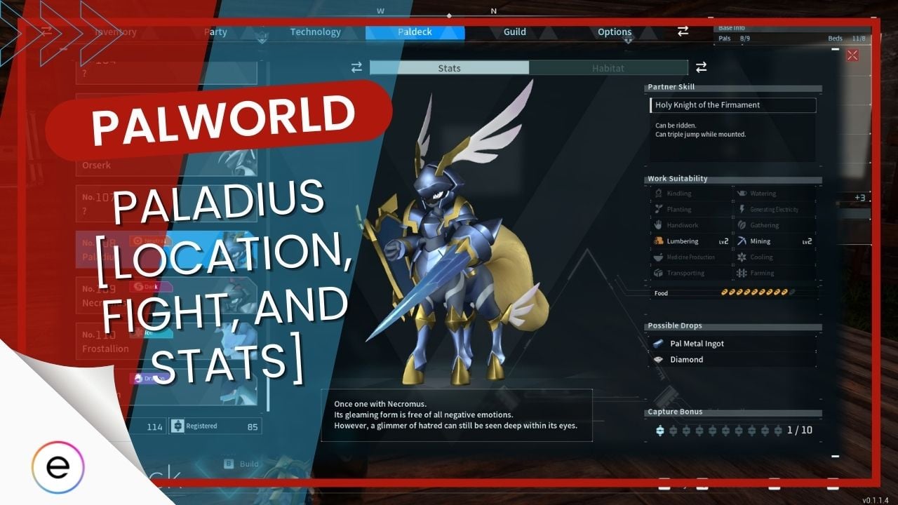 Palworld Paladius Location, Fight, And Stats featured image