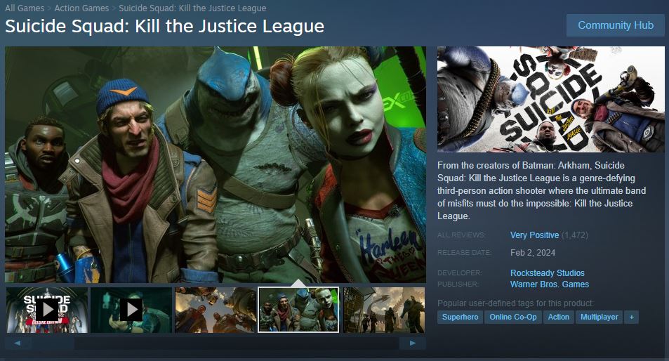 Suicide Squad: Kill The Justice League has 86% positive reviews on Steam.