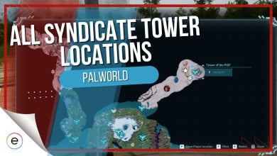 all syndicate tower locations on map of Palworld