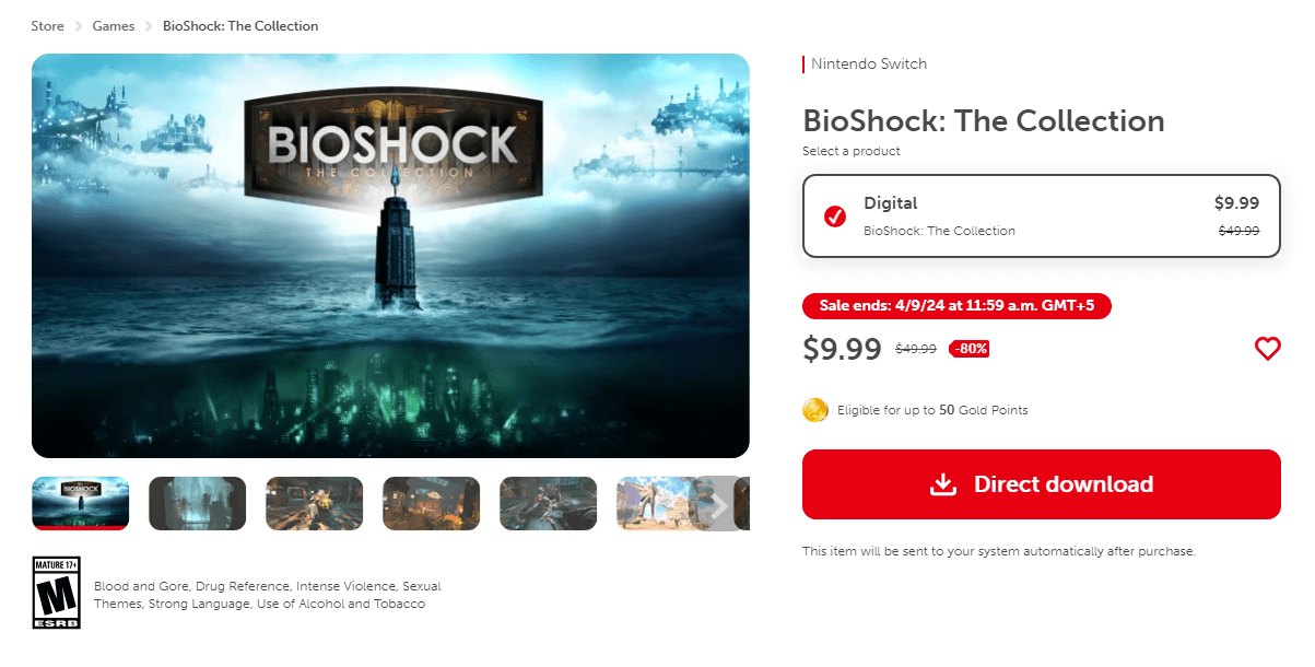 BioShock: The Collection on the eShop