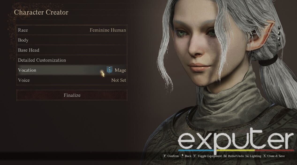 Using the Character Creator to create Frieren