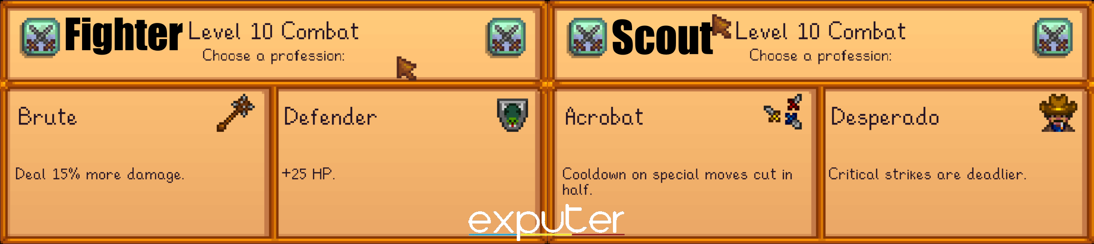 Stardew Valley Fighter vs. Scout 