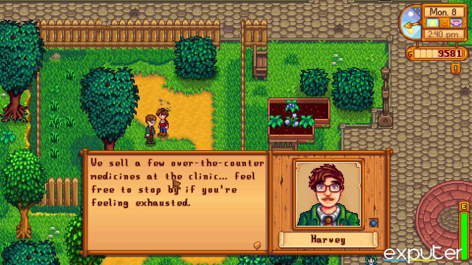 Stardew Valley Harvey's Dialogue and Personality