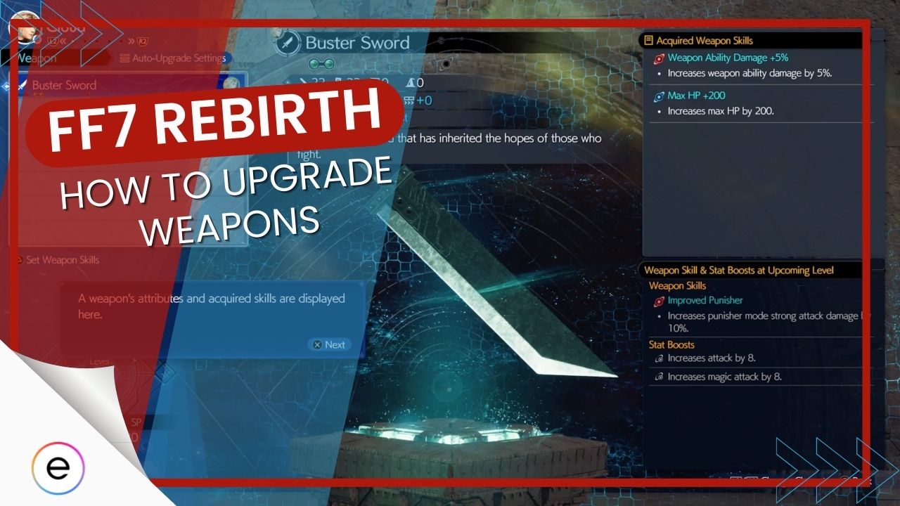 How To Upgrade Your Weapons In FF7 Rebirth