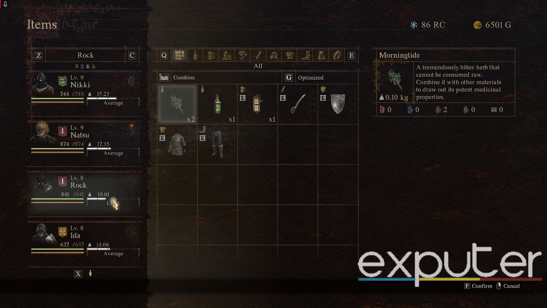 Managing the Inventory by giving items to pawns
