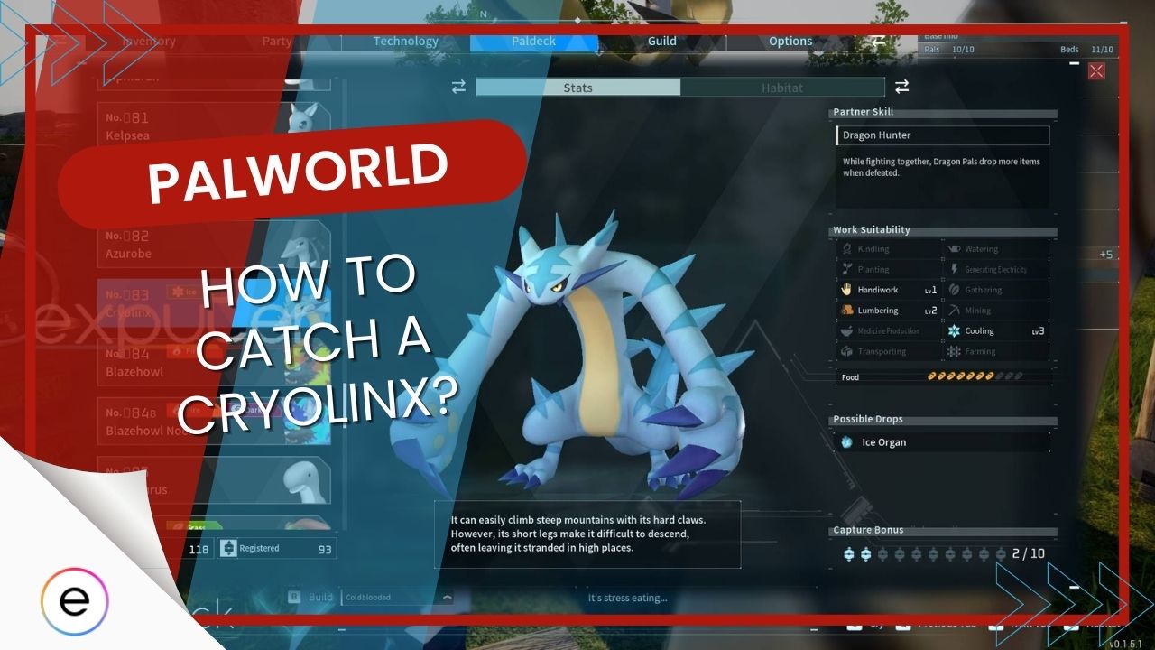 Featured Image for Palworld How To Catch A Cryolinx