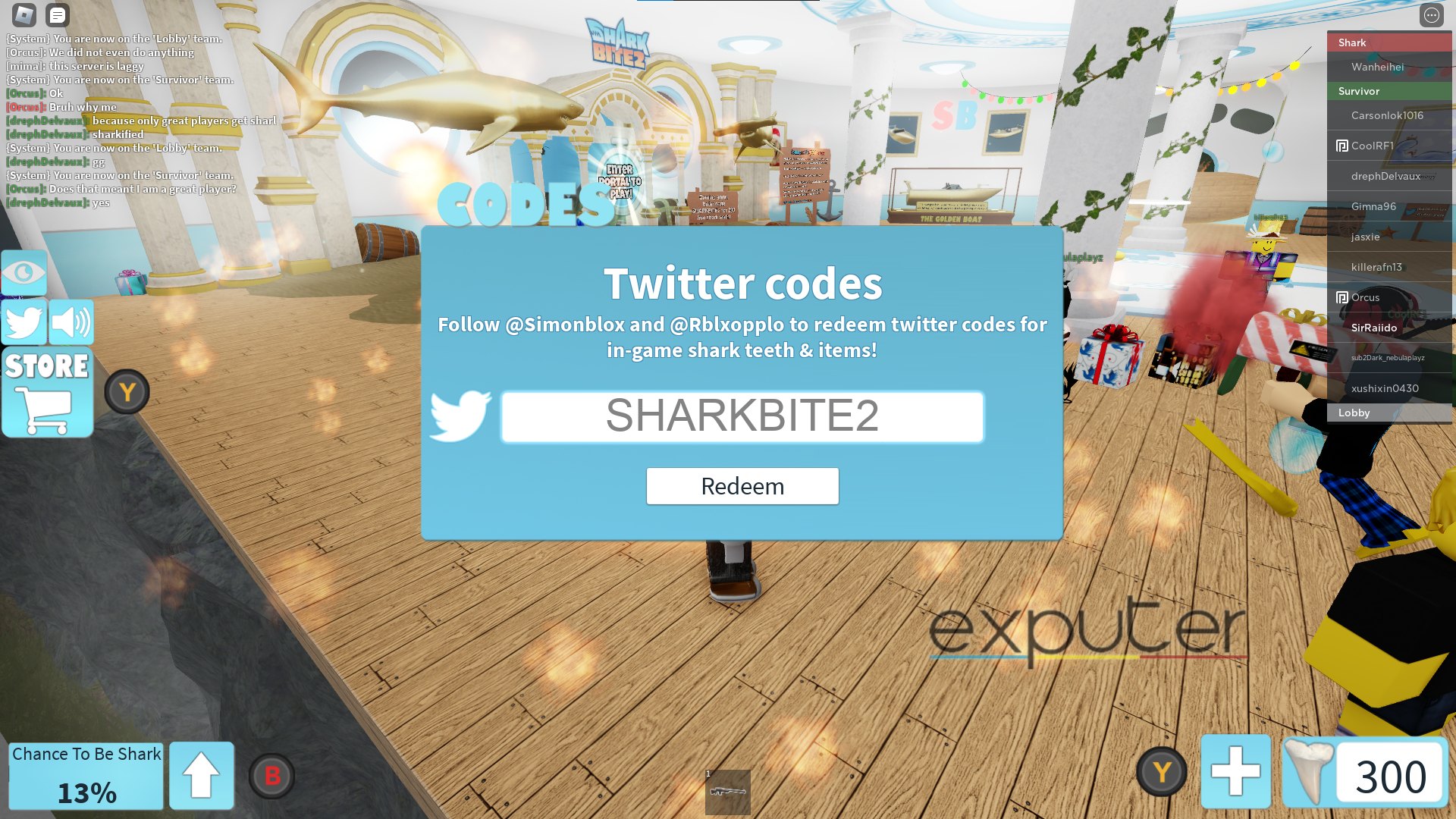 Claiming SharkBite Codes