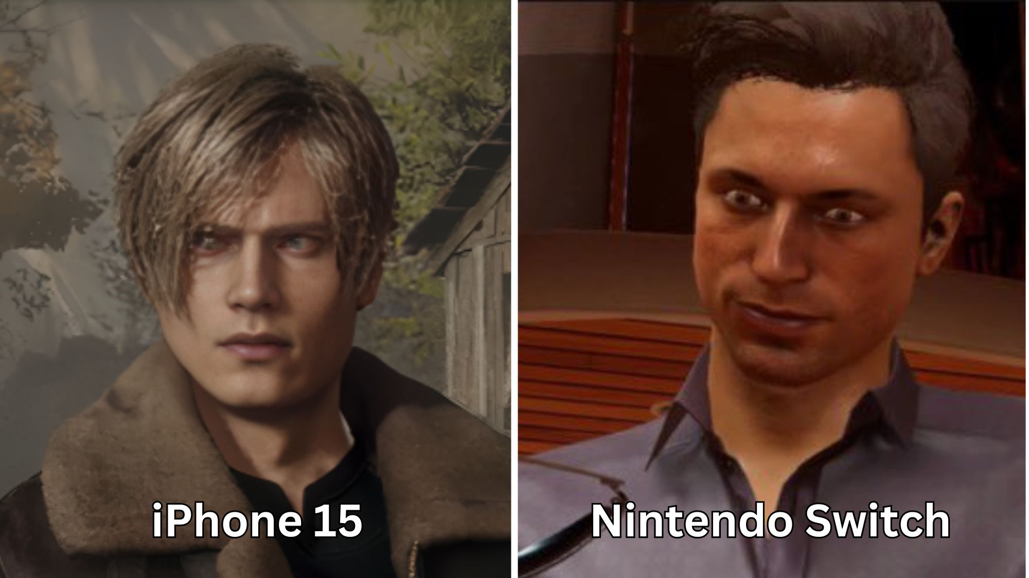 Resident Evil 4 Remake on the iPhone 15 vs Mortal Kombat 1 On The Nintendo Switch