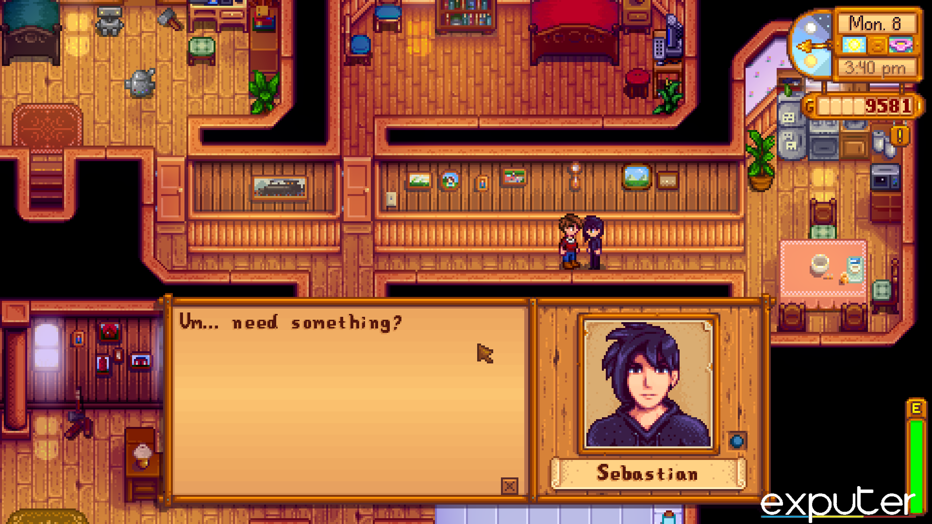 Stardew Valley Sebastian's Dialogue and Personality