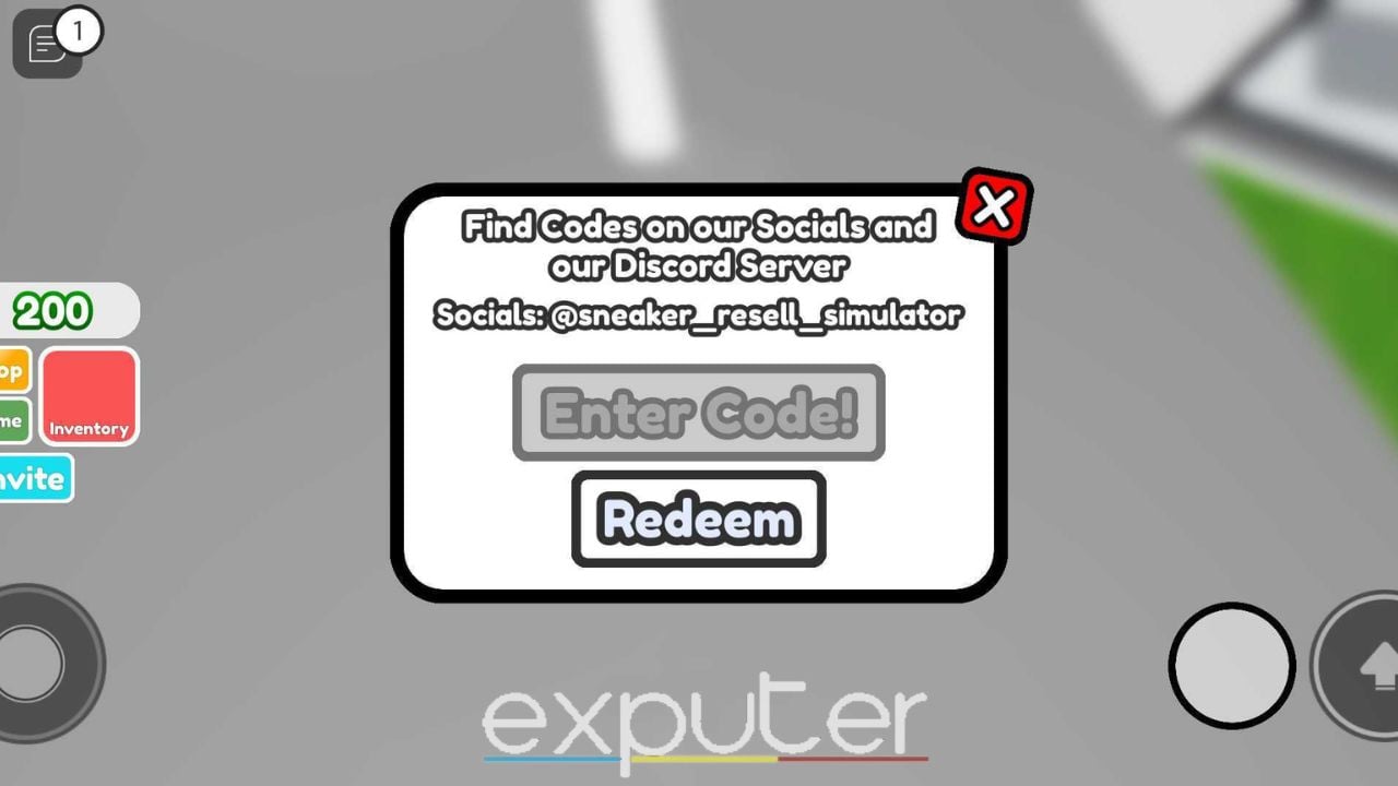 The screen that appears while redeeming codes (Image byeXputer) 