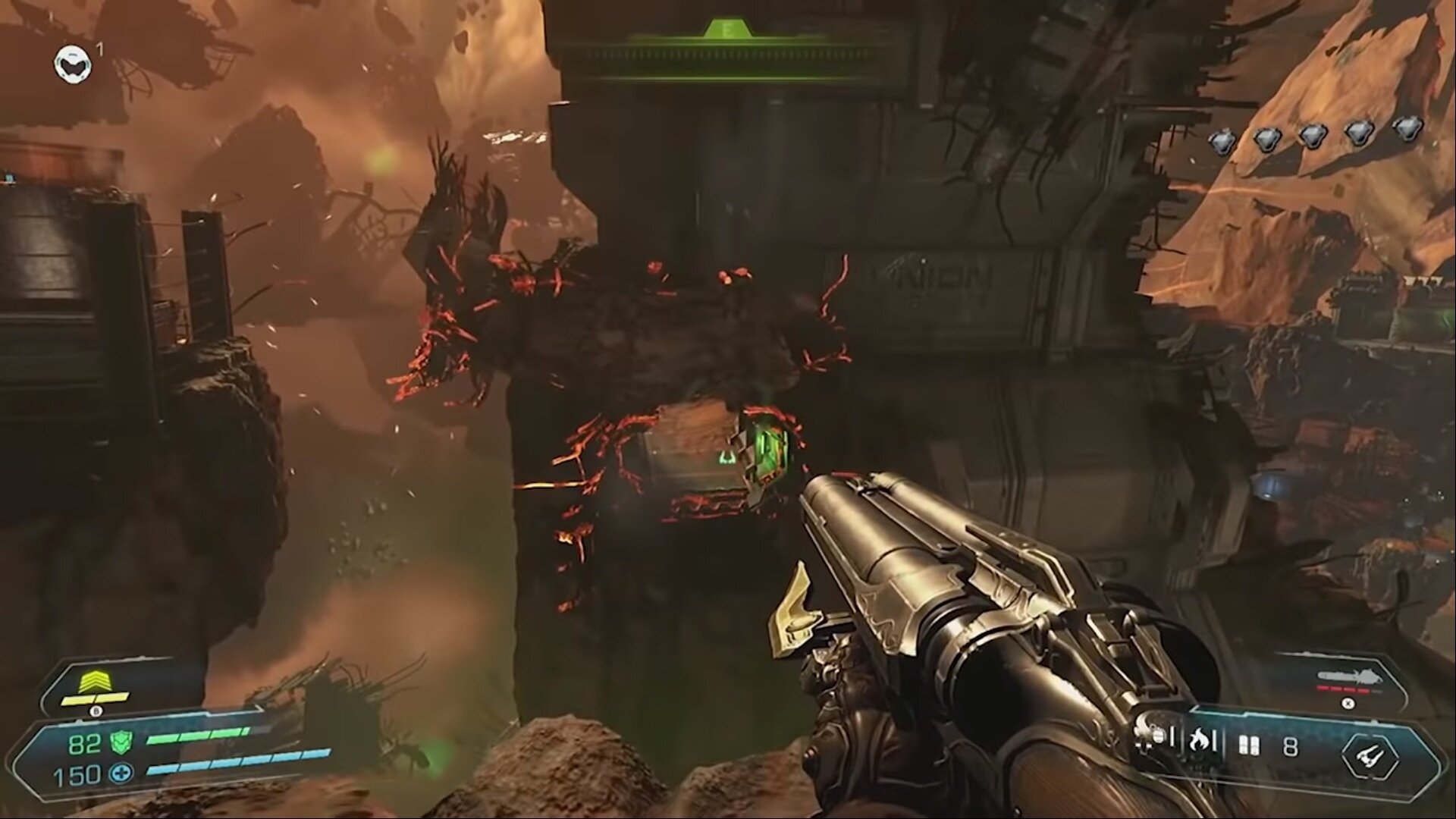A glimpse of Doom Eternal's gameplay.