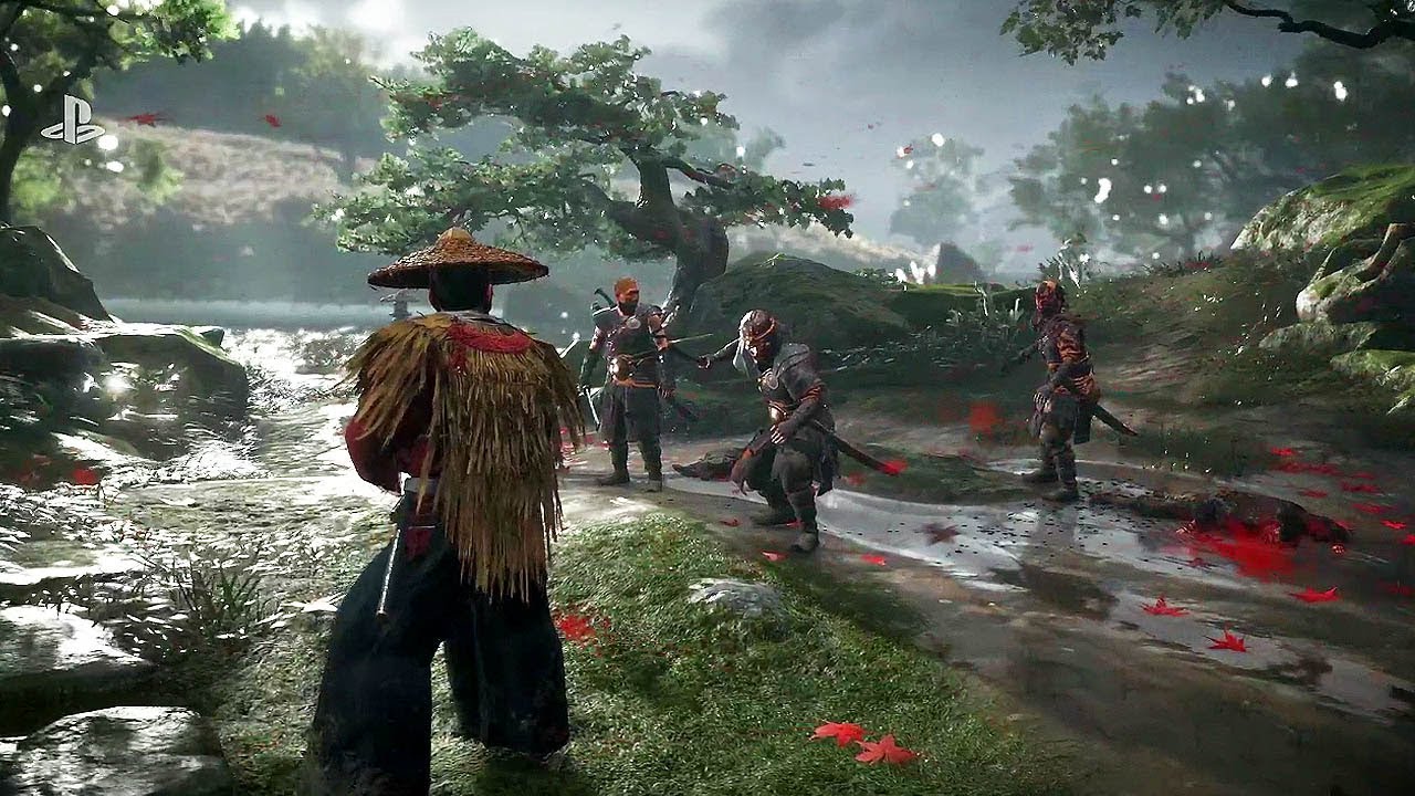 A glimpse of Ghost of Tsushima's gameplay.
