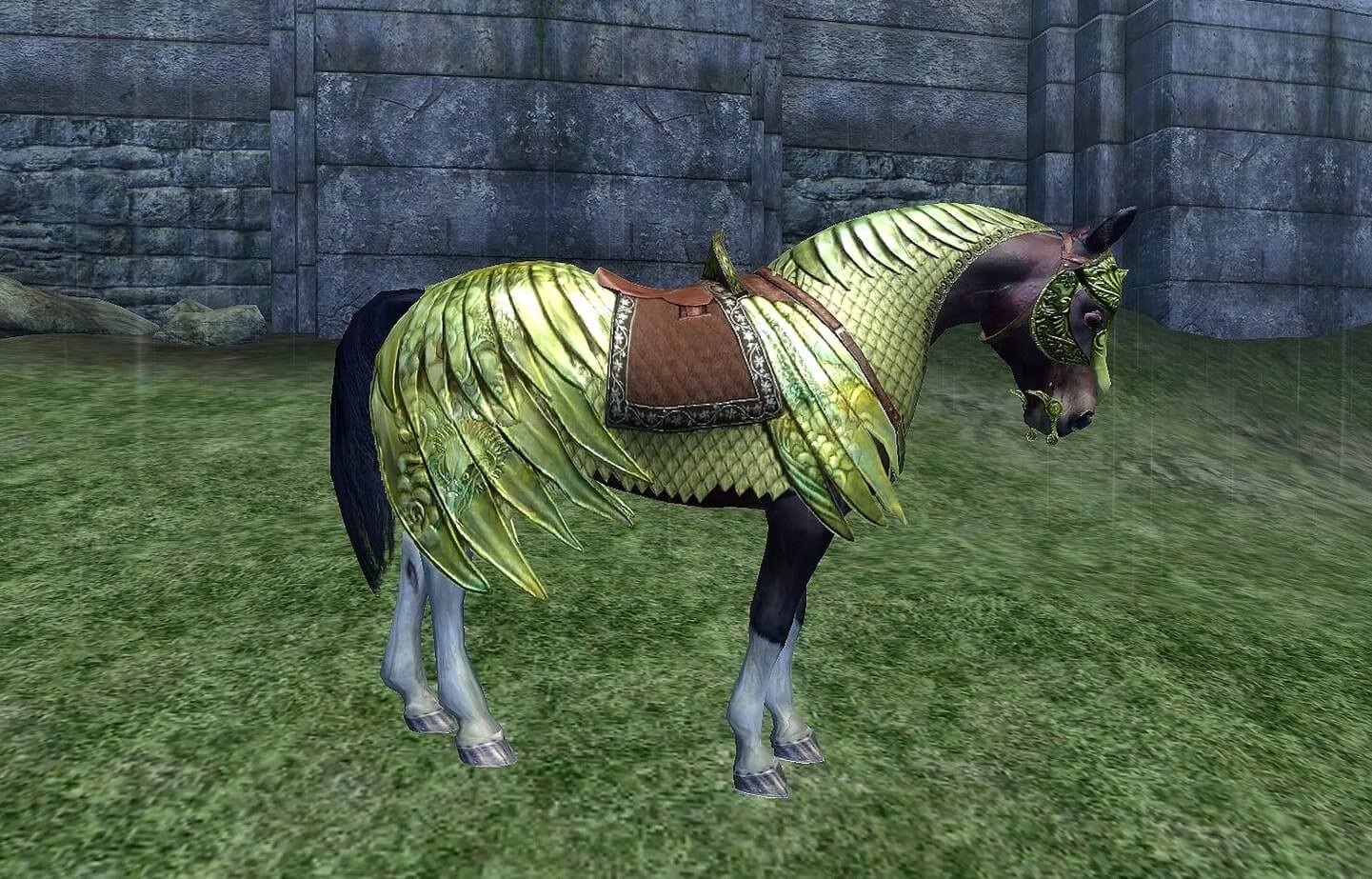 An Image of Oblivion's Paid Horse Armor.
