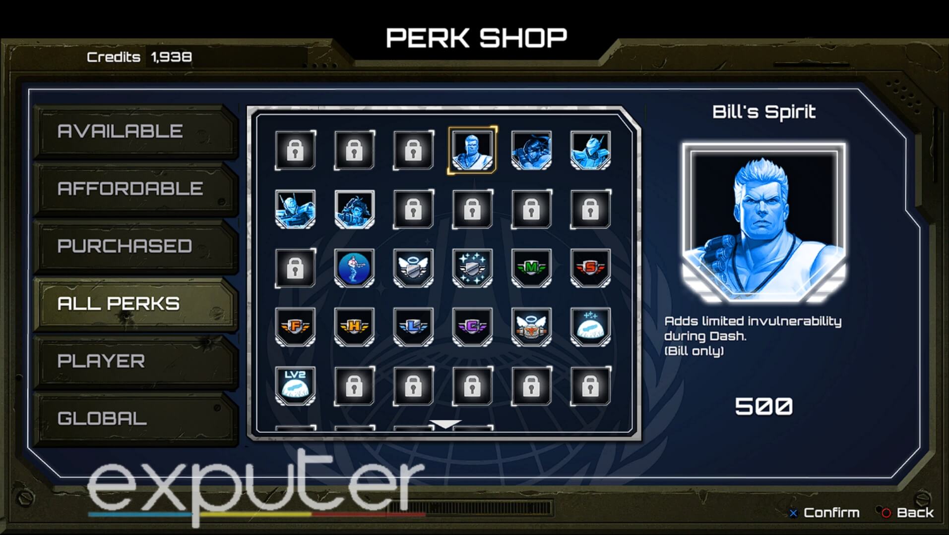 Perks, the auxiliary abilities (image credit: eXputer)