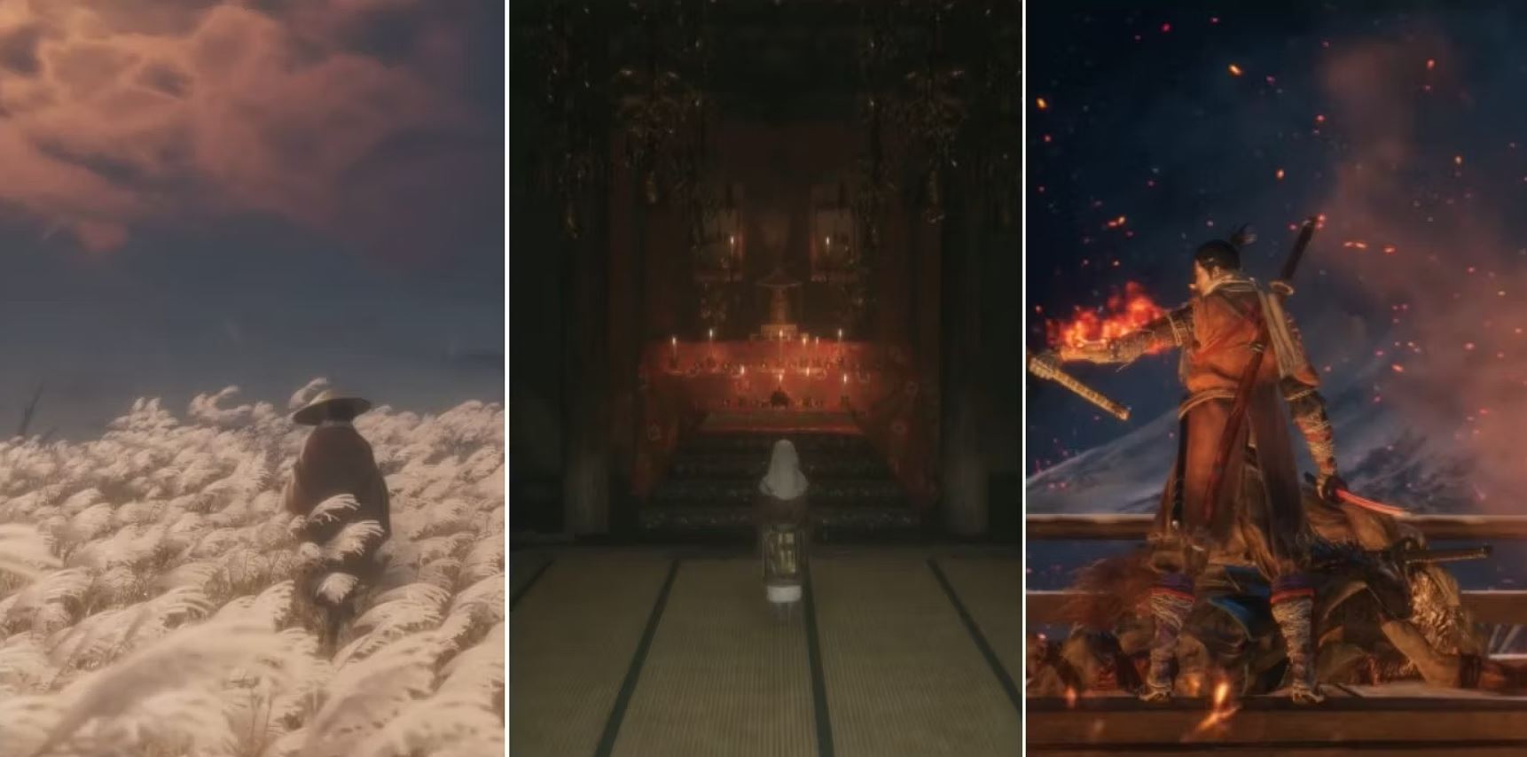 Some of the endings players can unlock in Sekiro.