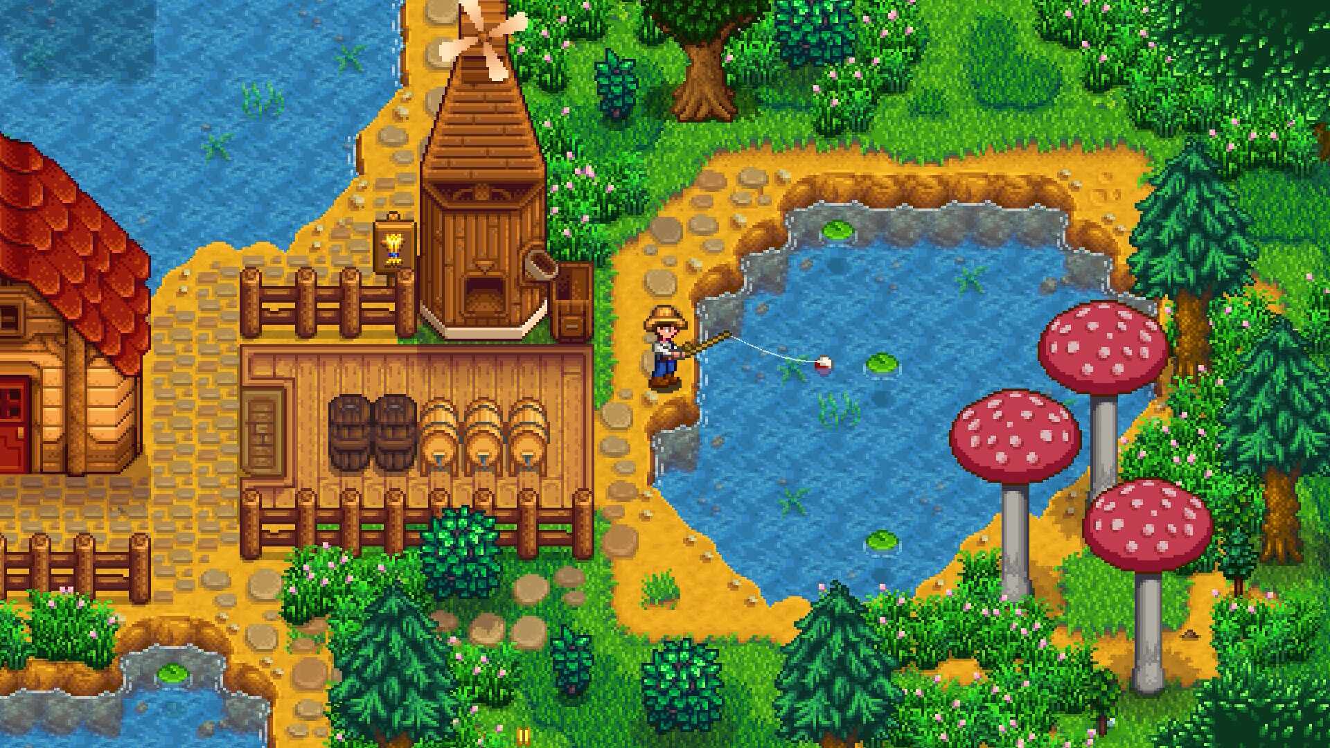 Stardew Valley features a wide variety of fun activities that you can enjoy at your own pace | Image Source: Steam