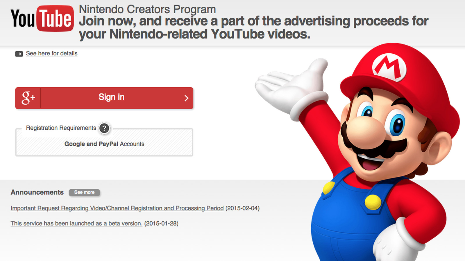 The controversial Nintendo Creators Program.