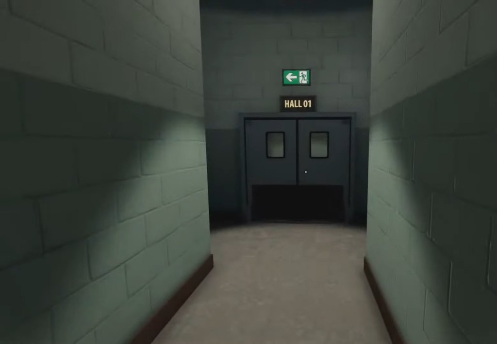 Hallways being eerie and uncomfortable in Superliminal
