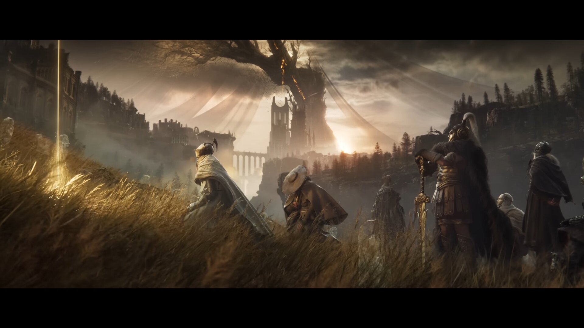 Miquella's followers, as seen in the Elden Ring Shadow of the Erdtree trailer. | Image Source: YouTube