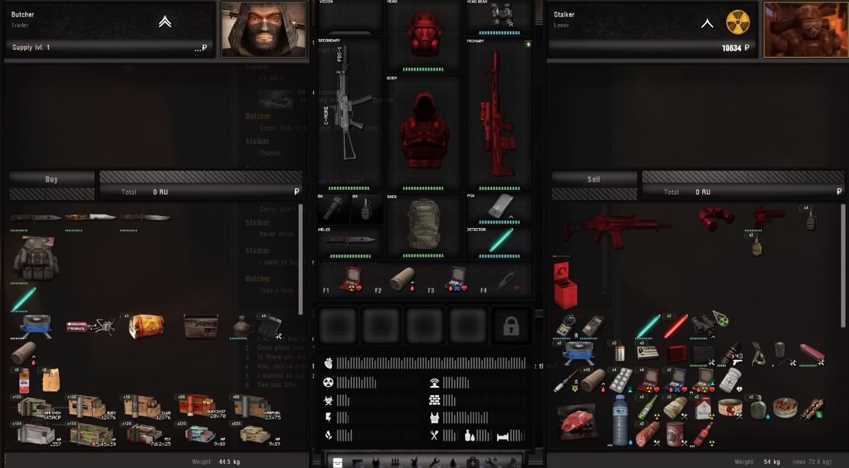 Inventory Management in Stalker Anomaly Source: Youtube - OperatorDrewski