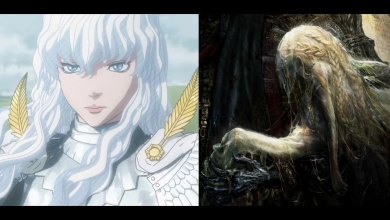 Griffith and Miquella. | Image Source: YouTube, Berserk (Anime)