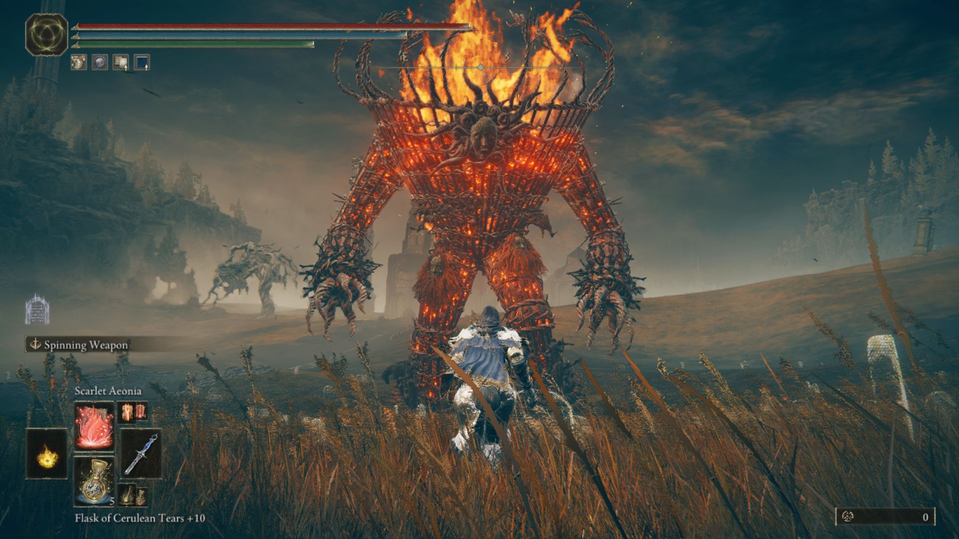 The player, against the Furnace Golem. | Image Source: eXputer