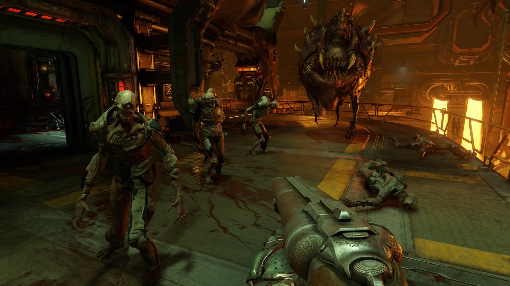 Fighting in Doom 2016 | Source: Steam