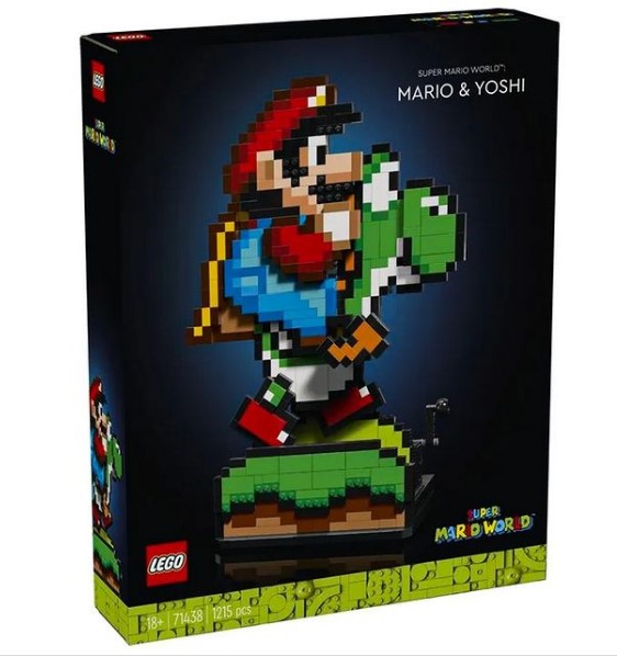 Утечки представили культовый набор LEGO Марио и Йоши из Super Mario World