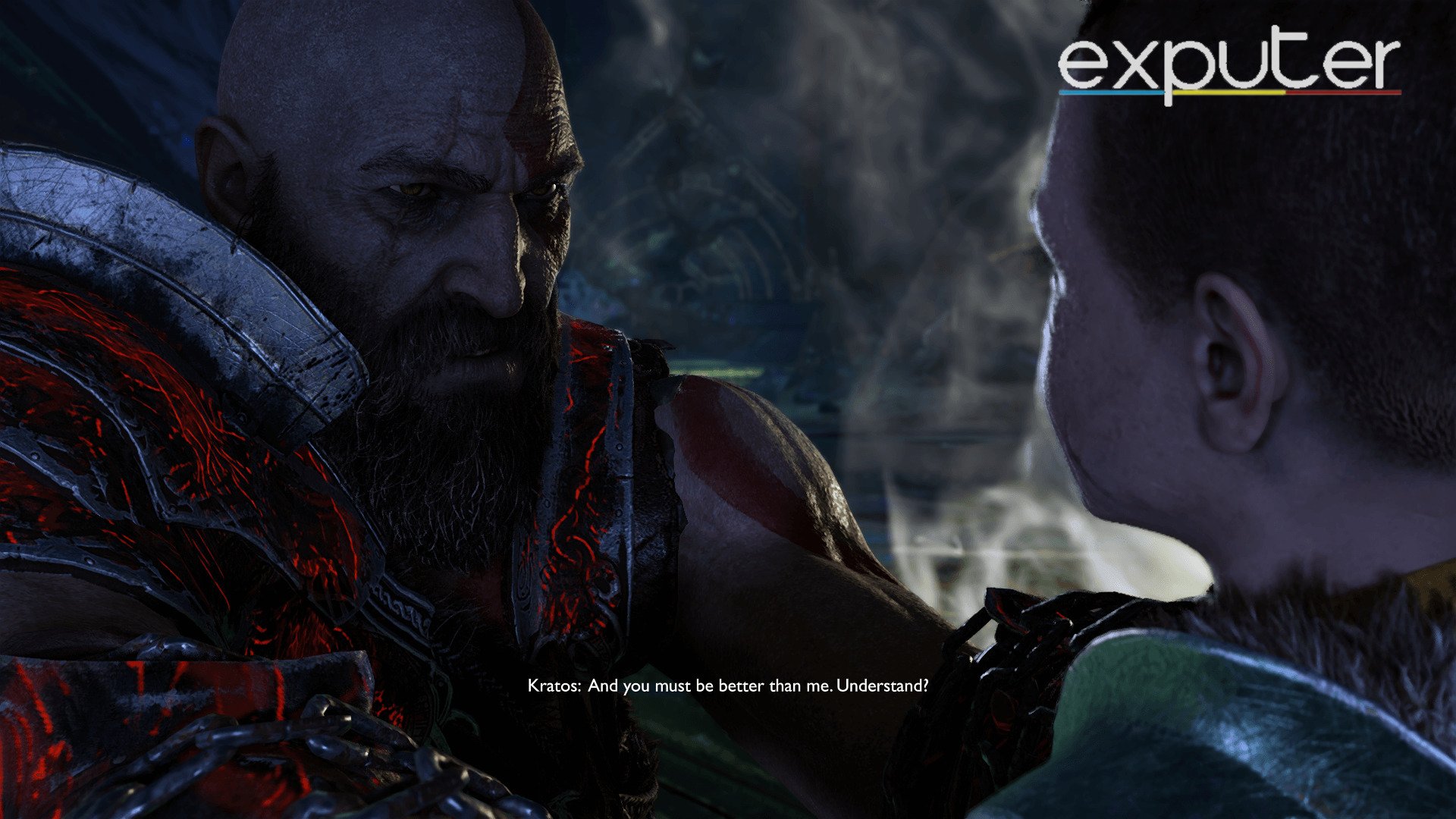 Kratos teaching Atreus to be better