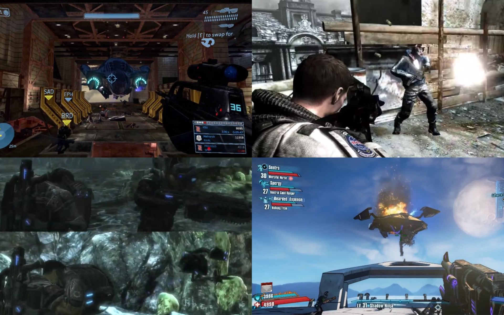 Examples of good co-op shooters on the Xbox 360 era | Source: eXputer